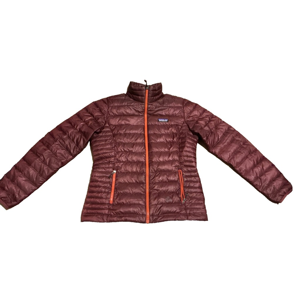 Patagonia Women's GooseDown Puffer Jacket Oxford Red, Sz Medium Packable